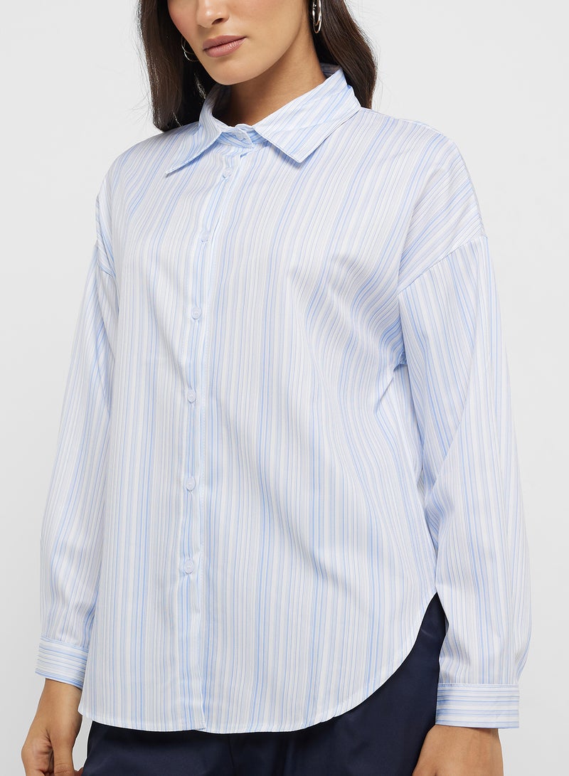 ايلا قميص مخطط بأزرار - Image 3