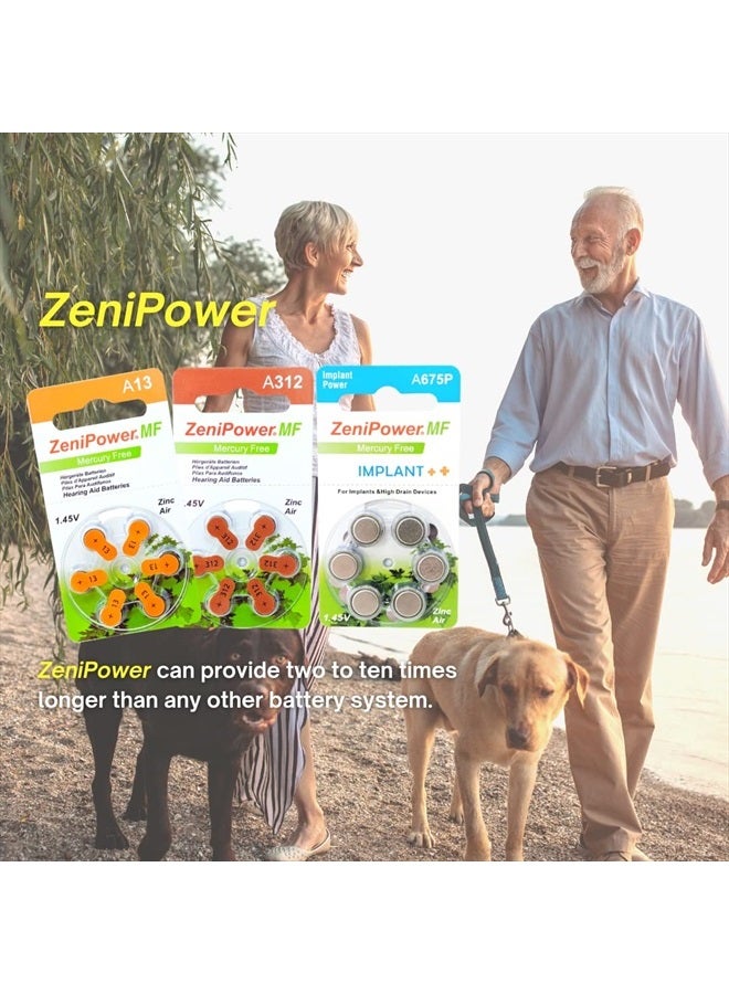 ZeniPower بطاريات سماعات الأذن زيني باور الحجم: 13 (60 بطارية) - Image 4