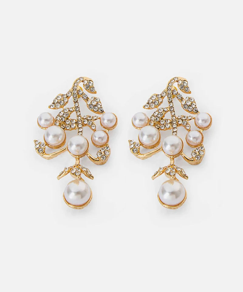 ايبيكيول Faux Pearl and Strass Earrings