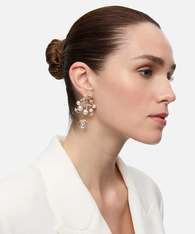 ايبيكيول Faux Pearl and Strass Earrings