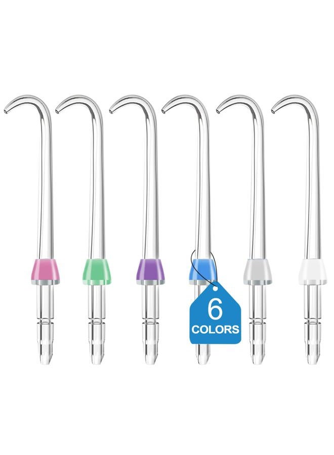RAXSEG Professional Replacement Tips for Waterpik Water Flosser - 6 Implant Denture Tips - Image 1