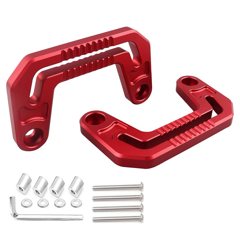 Samman Light Mounting Brackets A-Pillar Windshield Light Mount Compatible with 2018-2021 Jeep Wrangler JL/JLU 2020 2021 Gladiator JT (RED) - Image 1