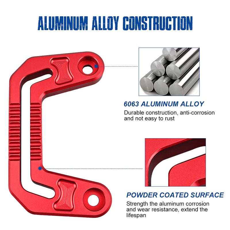 Samman Light Mounting Brackets A-Pillar Windshield Light Mount Compatible with 2018-2021 Jeep Wrangler JL/JLU 2020 2021 Gladiator JT (RED) - Image 4
