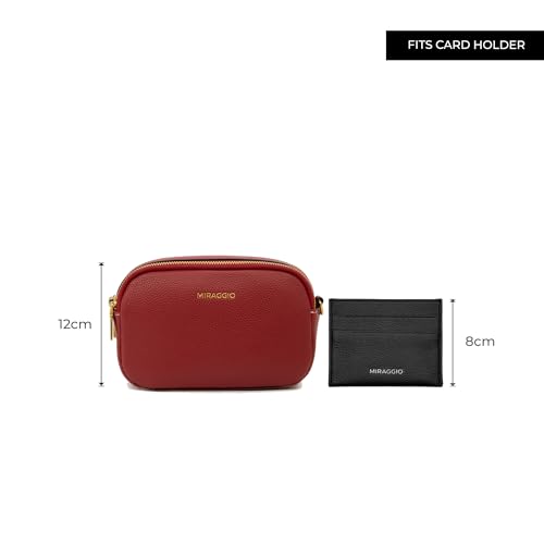 Miraggio Beck Crossbody Bag (Red) - Image 3