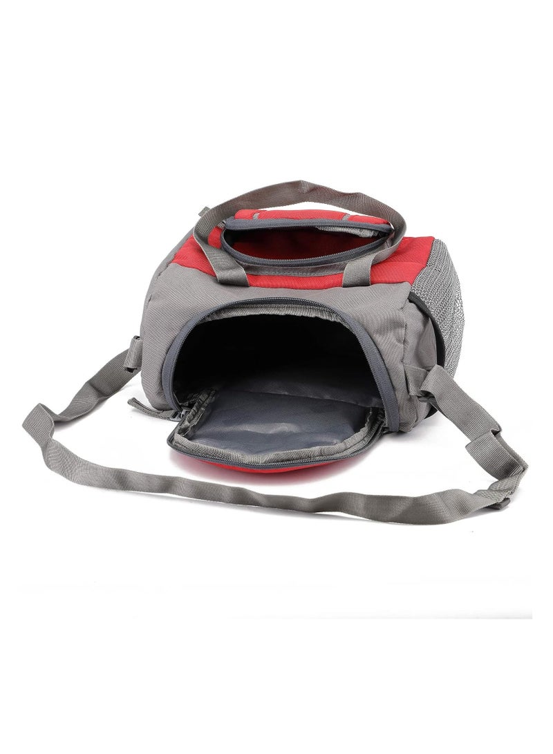 Bayo Polyester Waterproof Lunch Tiffin Bag for School Office & Picnic 5 L (Red) - Image 2
