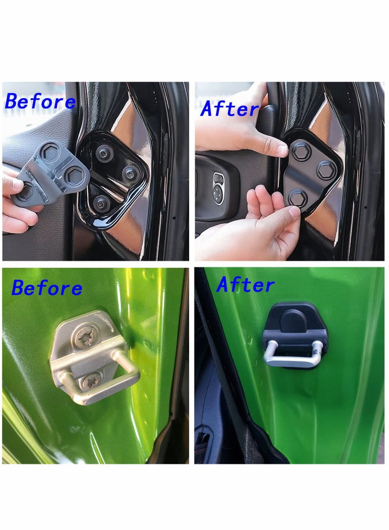 SOLARAE Set of 8 Door Lock Cover Accessories for Jeep JL - Enhance Your Vehicle's Style and Protection - Image 5