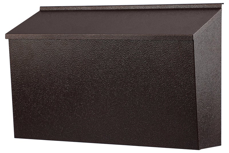 KYODOLED WallMount MailboxLarge Capacity Mail BoxGalvanized Steel RustProof Metal Post BoxMailboxes for Outside157x99x49 Bronze