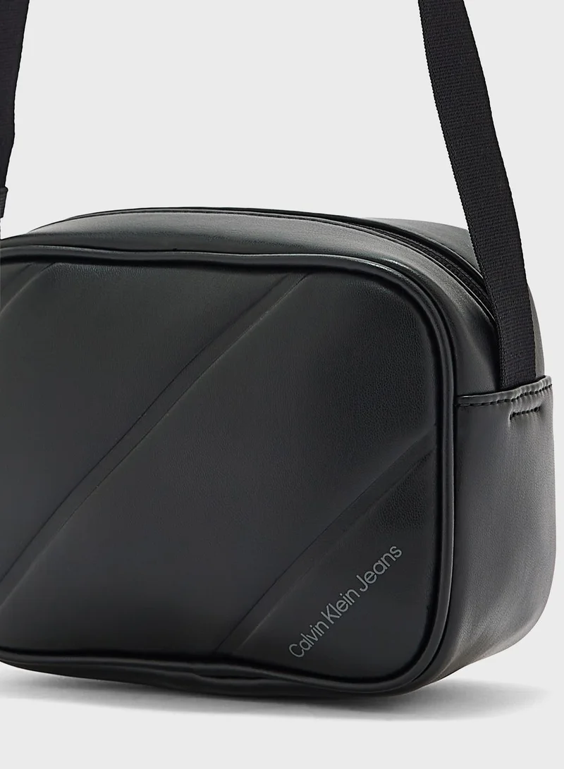Calvin Klein Jeans Quilted Zip Over  Crossbody