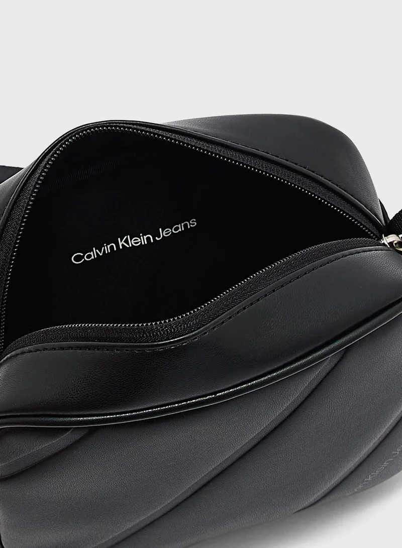 Calvin Klein Jeans Quilted Zip Over  Crossbody