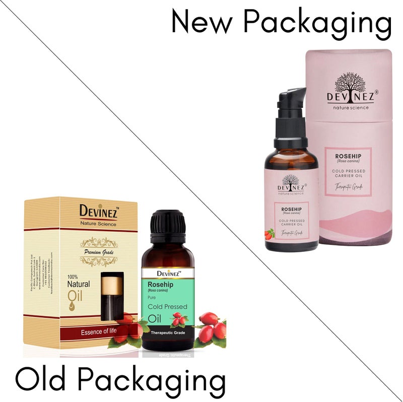 Devinez Rosehip Seed Cold-Pressed Oil, 30ml Pure - Image 2
