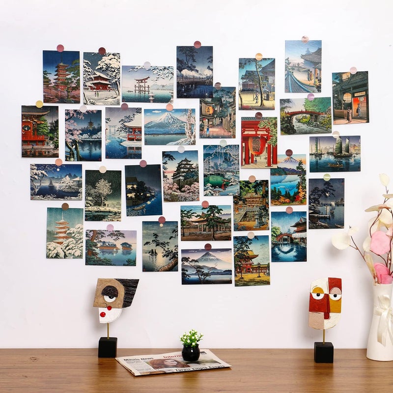 EDENMS Tsuchiya Koitsu Art Postcards, Famous Painting Japanese Artwork Post Cards Bulk Pack(30 Pack), Aesthetic wall art prints decor, Postcards Poster for School Students Teacher Thank You Note Cards - Image 2