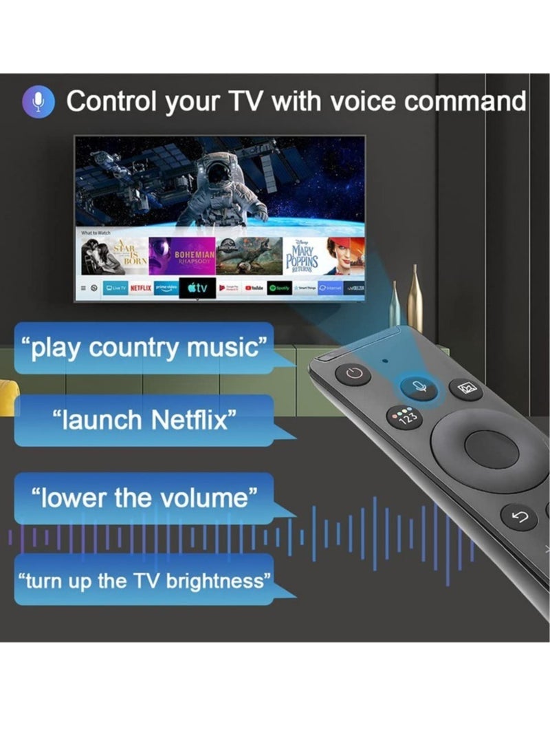 Universal Voice Remote Control for Samsung TV Remote All Samsung LED QLED UHD SUHD HDR LCD HDTV 4K 3D Curved Smart TVs, with Shortcut Buttons for Netflix, Prime Video - Image 5