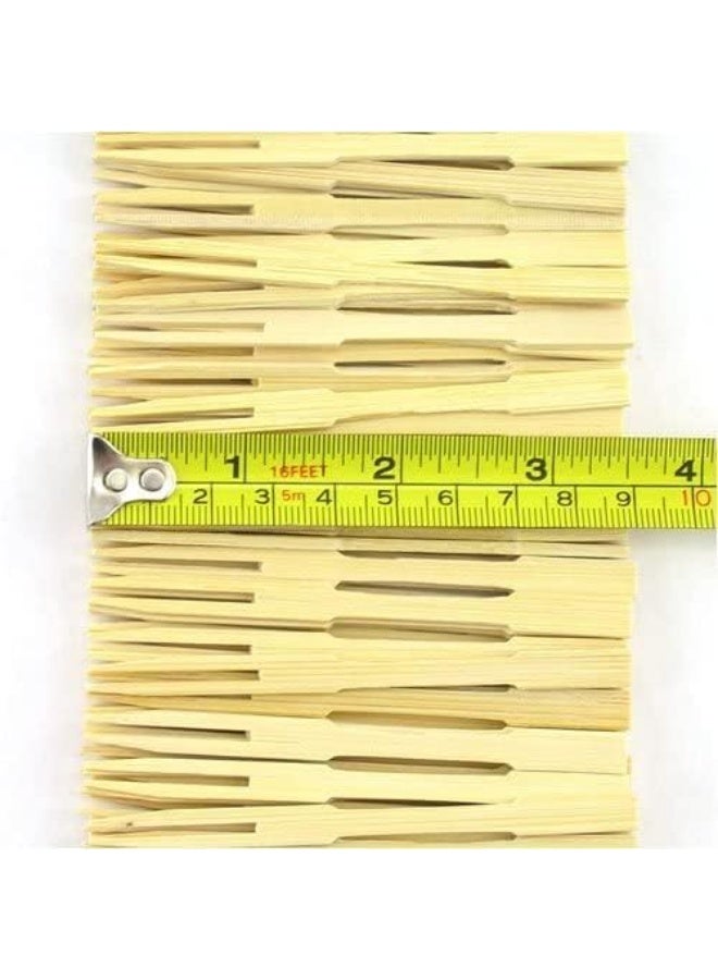Bamboo 100pcs Natural Bamboo Miniature Appetizer Forks – Eco-Friendly Fruit Sticks & Cocktail Picks - Image 2