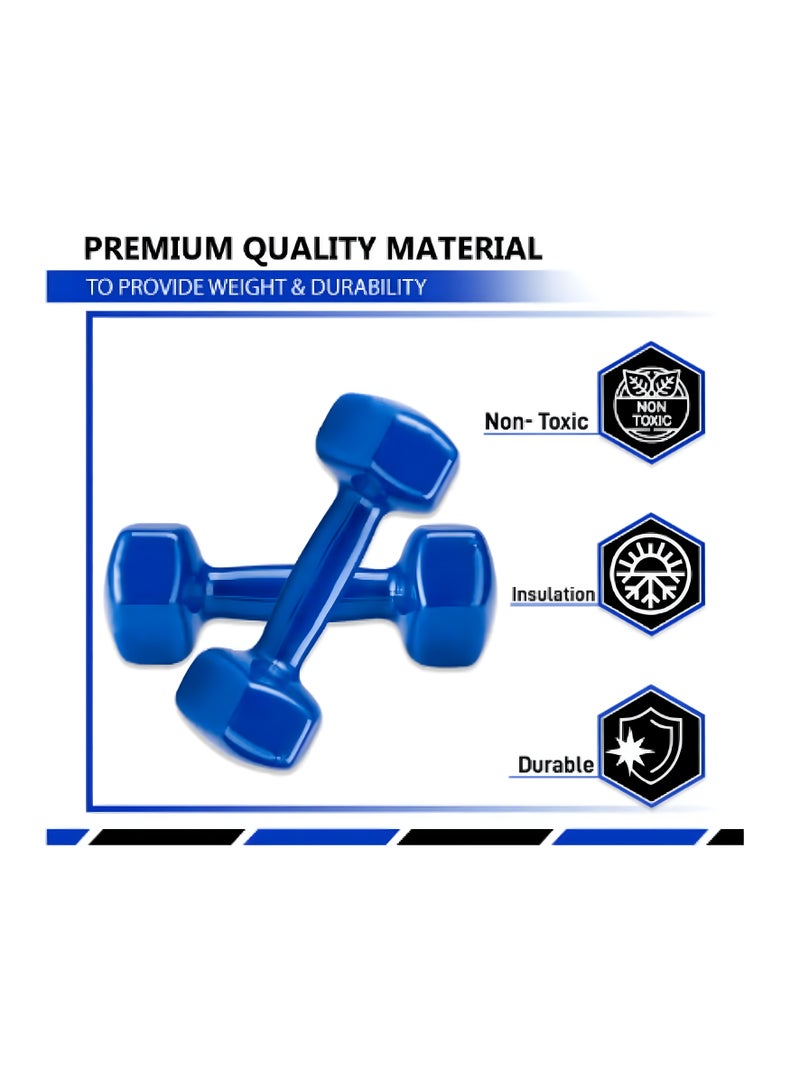 أتش برو اتش برو 1 كجم دمبل فينيل | وزن يد متين ومريح للتمرينات - Image 2