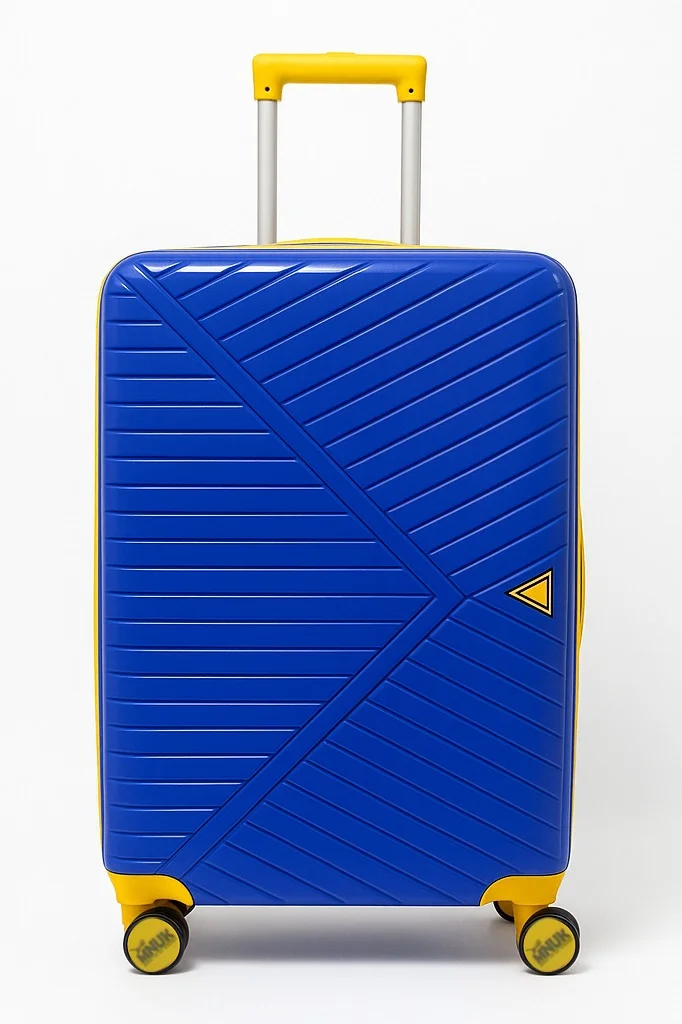 MNUK VIATOR PREMIE Set of 3 Luggage| Polypropylene (PP) Hardside Luggage Trolley|Double 360Â° 4 Wheeler &amp; Anti-theft Zipper| Cabin-20 Inch, Medium- 24 Inch, Large-28 Inch|Blue