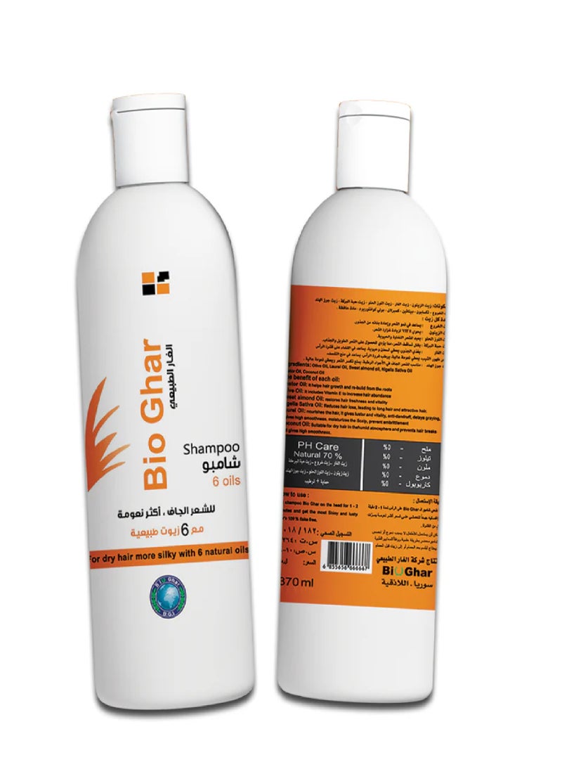 BIOGHAR 6 OILS SHAMPOO 370ML