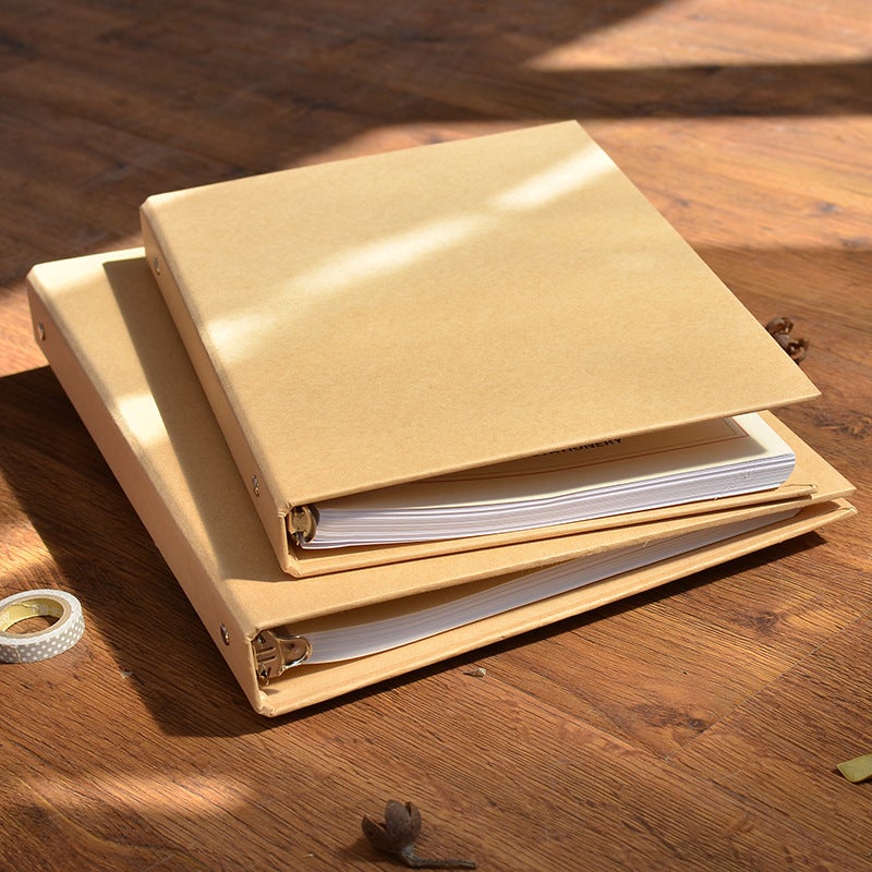 Vintage Kraft Paper Cover Binder A5 Notebook Cover 6-Hole B5 Office Folder 9-Hole - Image 2