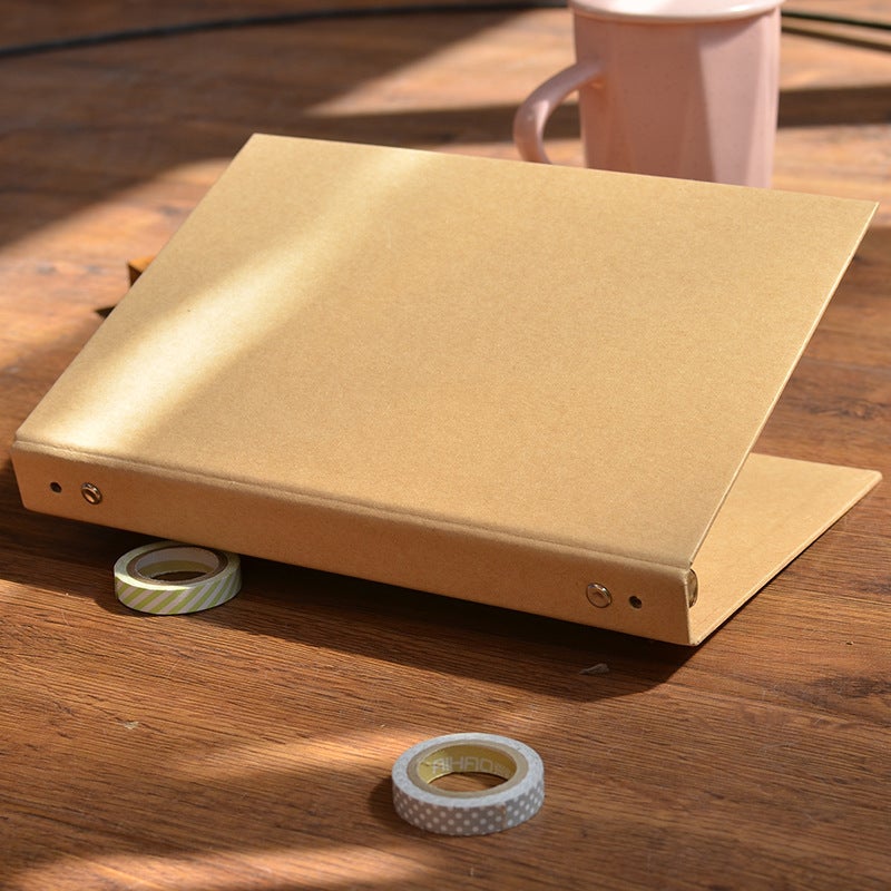 Vintage Kraft Paper Cover Binder A5 Notebook Cover 6-Hole B5 Office Folder 9-Hole - Image 4