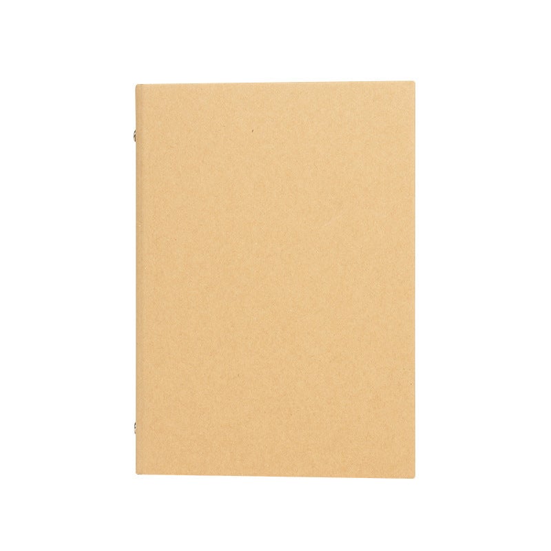 Vintage Kraft Paper Cover Binder A5 Notebook Cover 6-Hole B5 Office Folder 9-Hole - Image 5