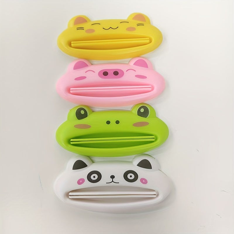 Mixed Color 4Pcs Toothpaste Squeezer Set Manual Tubes Clip Roller Press - Image 1