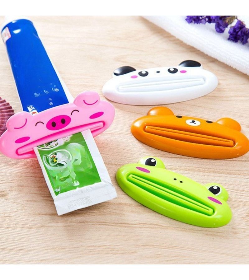 Mixed Color 4Pcs Toothpaste Squeezer Set Manual Tubes Clip Roller Press - Image 3