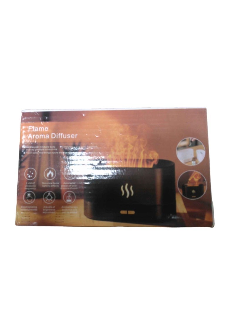 Generic - Desktop Aromatherapy Diffuser Flame Pattern Light 240ml Electric Aromatherapy Air Diffuser Sprayer Diffuser with Auto Shut Off Protection for Spa Office Yoga Site - Image 1