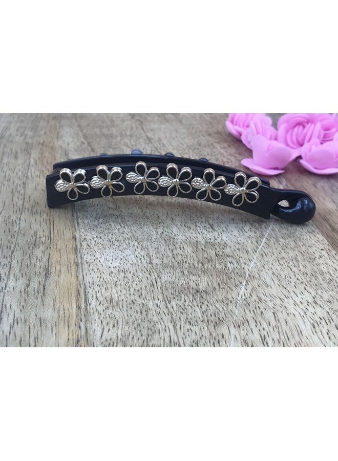 Arooman™ Bridal Hair Clutchs/Claws, Hair Clutcher For Women, Girls Pack-01, Color-Black - Image 2