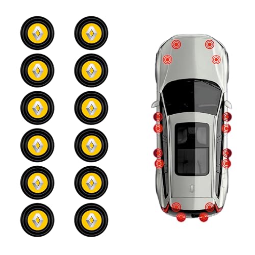 Kelenate® Set of 12 Shock Absorber Rubber Protective Pads – Car Door Accessories Compatible with Enhanced Kwid, Triber, Kiger, Duster, Lodgy, Pulse, Captur - Image 1