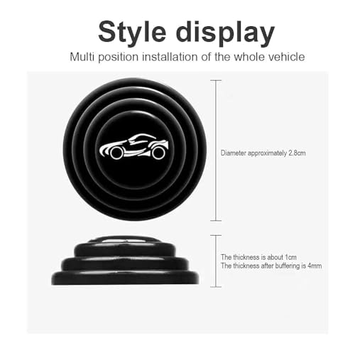 Kelenate® Set of 12 Shock Absorber Rubber Protective Pads – Car Door Accessories Compatible with Enhanced Kwid, Triber, Kiger, Duster, Lodgy, Pulse, Captur - Image 3
