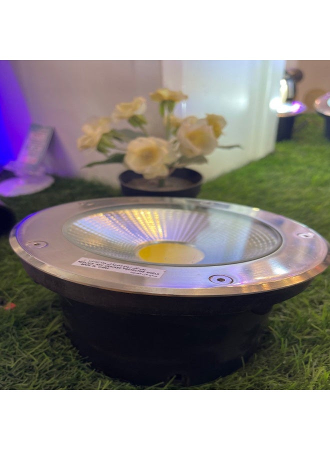 أوماكس كشاف LED خارجي دفن أرضي معزول ضد الماء   اضاءة أصفر  15W - Image 3