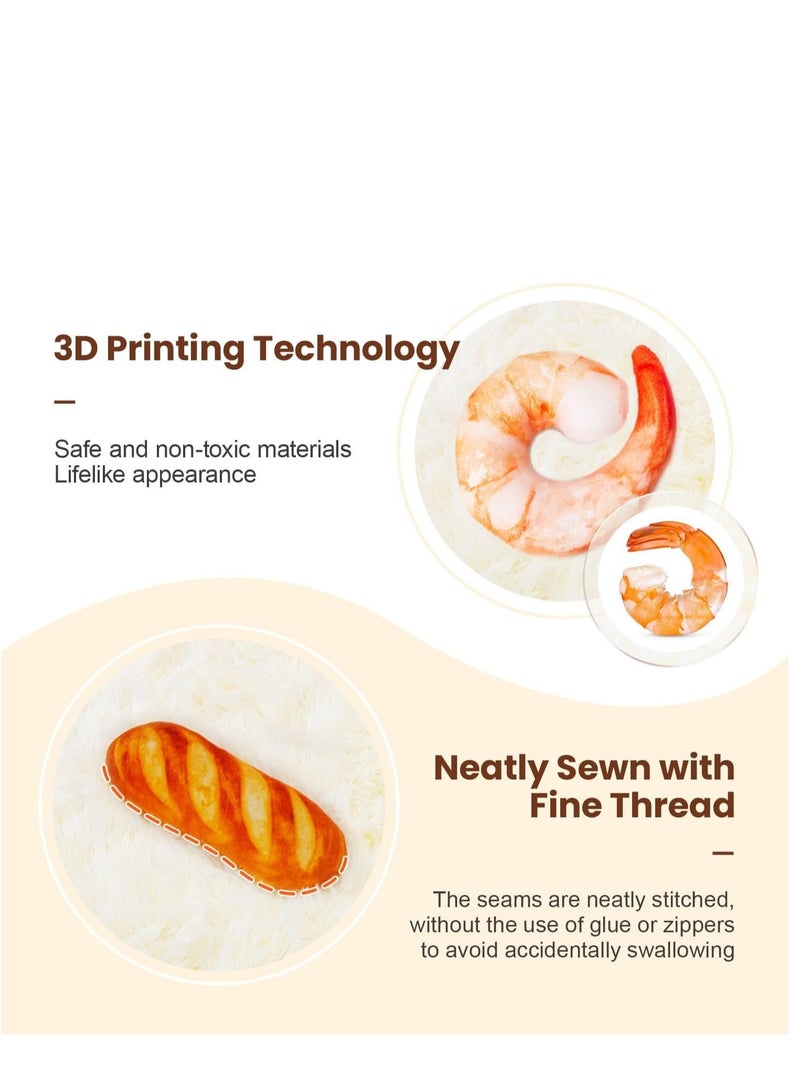 SYOSI Cat Toys Days of The Week Food Style Catnip Toys 7Pcs Interactive Bite Resistant for Relieving Kittens Boredom for All Breeds - Image 5