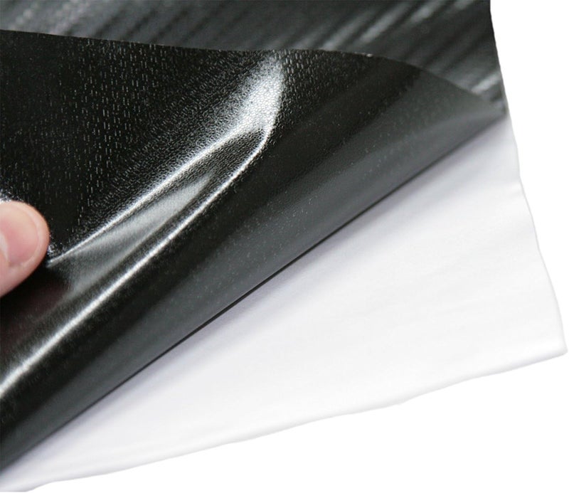 KAPIX Self Adhesive 4D Vinyl Carbon Fiber Textured Sheet Roll for Cars and Motorcycles, Interior/Exterior DIY Decoration | Black Carbon Fiber || (2 x 5 Ft, Carbon Wrap Film) - Image 2