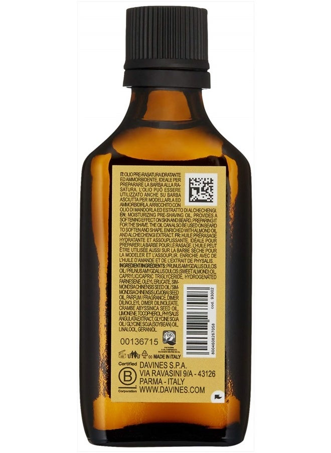 Davines Pasta & Love Men's Hydrating and Protective Pre-Shaving Plus Beard Oil, Weightless and Residue-Free, 1.69 fl. Oz.  - Image 2