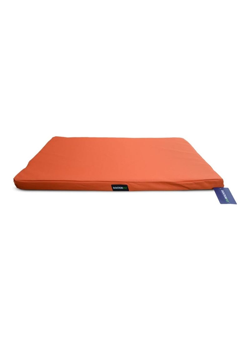 DOCTERPET Doctor Pet Gelato Series Crate Mattress X-Large - 69x107x6cm - Orange - Soft Washable Fabric, Cooling Effect, Eco-Friendly Fill, Non-Slip Base - Ideal for Large Dogs - Image 1