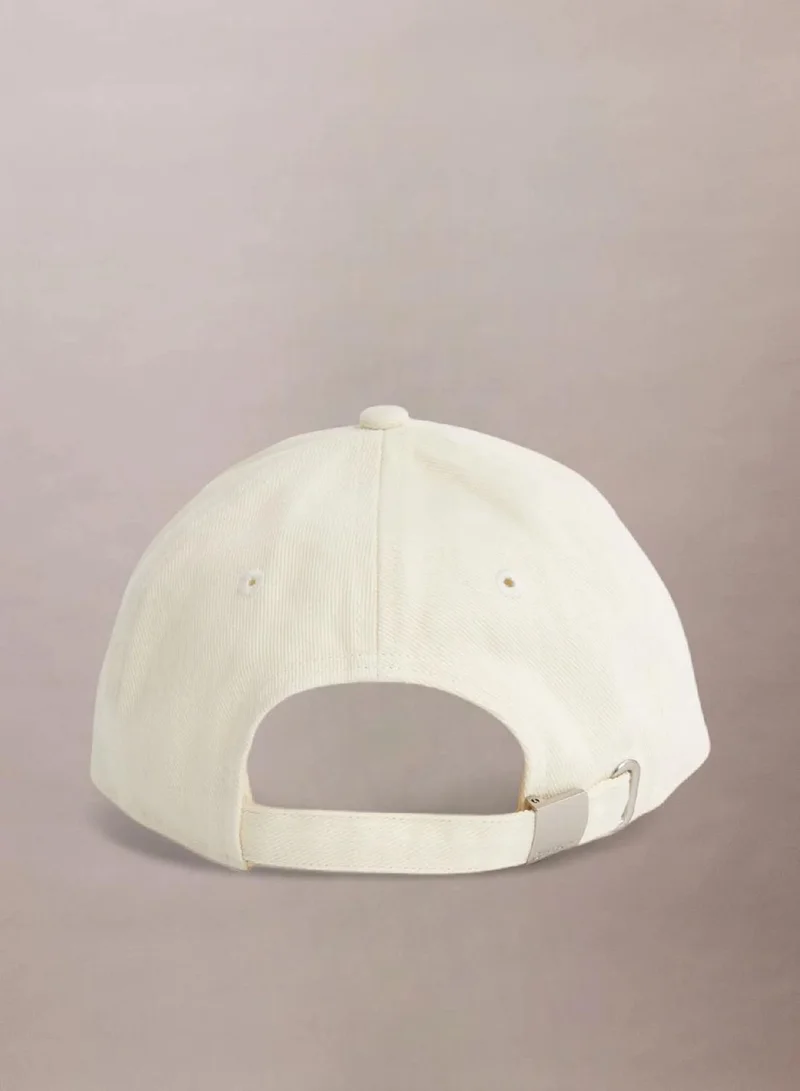 Calvin Klein Bone White Logo Cotton Cap for Women | Best Price UAE
