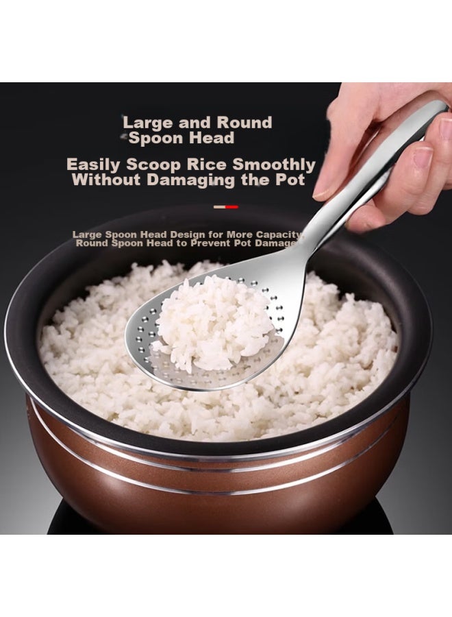 Dipple Deepor 304 Stainless Steel Rice Spoon Non-stick Rice Spoon Household High Temperature Resistant Standing Rice Spoon Rice Shovel - Image 3