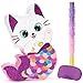 WERNNSAI Cat Piata Kitten Mermaid Birthday Party Decorations Kids Mermaid Piata with Blindfold and Bat for Girls Summer Under the Sea Birthday Party Supplies Game Set - Image 2