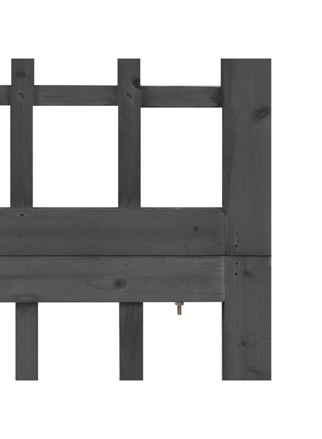 فيداكسل مقسم غرفة/تعريشة 4 ألواح خشب تنوب صلب 161×180 سم 316483 - Image 3