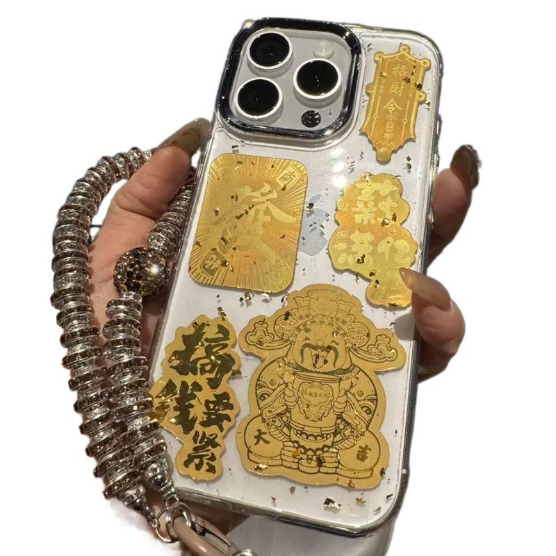 MS Protective Case, Resin Finish, Shockproof Cover for Redmi Note 13 Pro, TPU, Lanyard - Image 3
