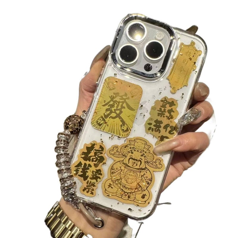 MS Protective Case, Resin Finish, Shockproof Cover for Redmi Note 13 Pro, TPU, Lanyard - Image 1