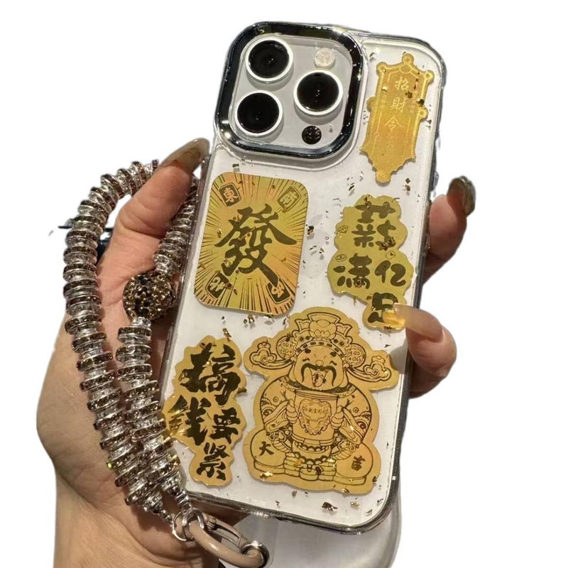 MS Protective Case, Resin Finish, Shockproof Cover for Redmi Note 13 Pro, TPU, Lanyard - Image 2