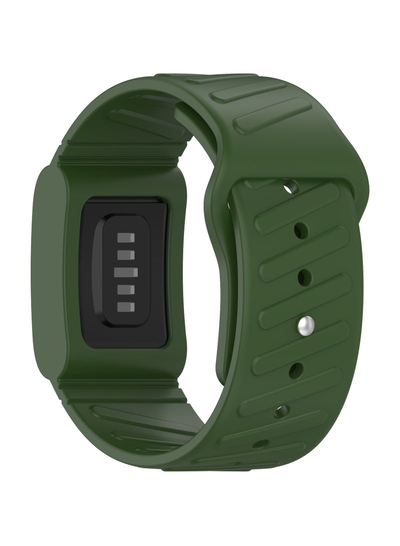 Silicone Strap Repalcement for WHOOP Band 4.0,Soft Adjustable Waterproof Band for Enhanced Performance,Green  - Image 2