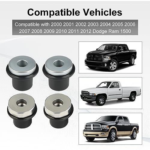 VANJING 4PCS Steering Rack and Pinion Mount Bushing Compatible with Dodge Ram 1500 2000 2001 2002 2003 2004 2005 2006 2007 2008 2009 2010 2011 2012 Replacement for 52106728AC 52113031AD - Image 3