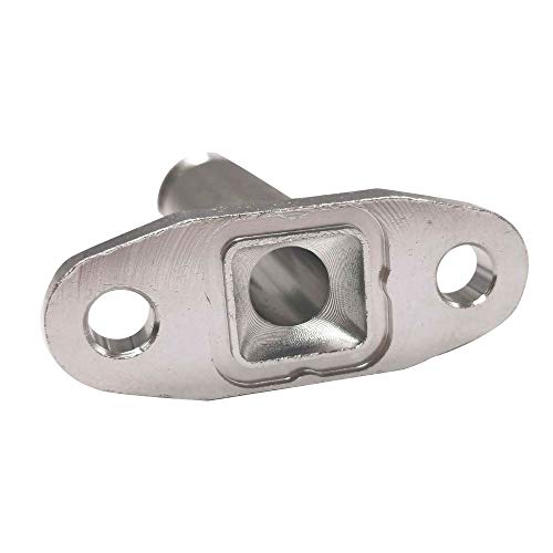DEF Turbine Oil Drain Joint 10AN T3/T4 Turbocharger Flange Adapter (Silver) - Image 5