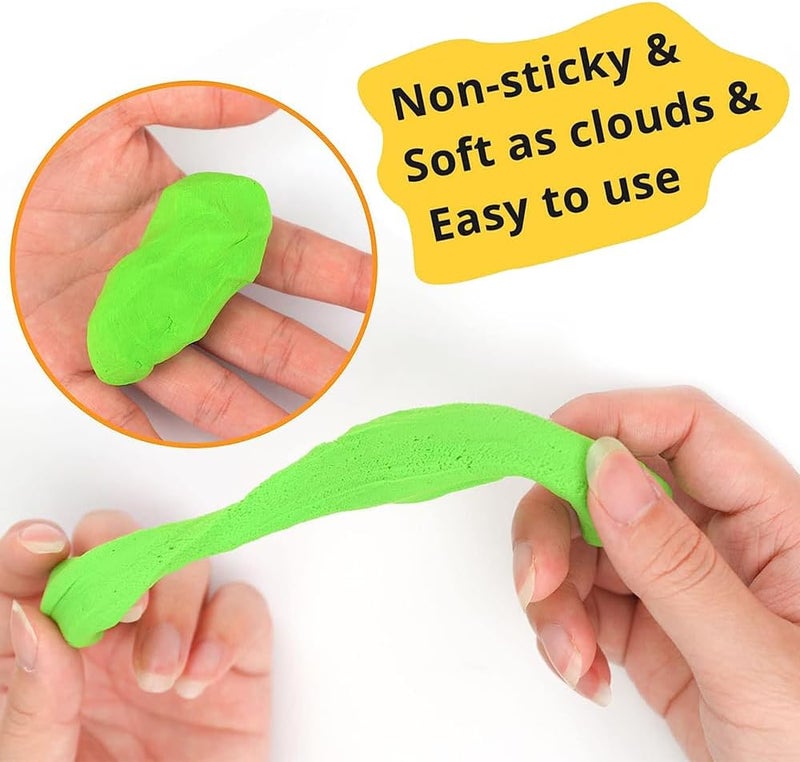LINJIE Air Dry Clay,24 Colors Plasticine,DIY Plasticine For Children With 3 Sculpting Tools, ,DIY Molding Clay Gift For Boys And Girls - Image 4
