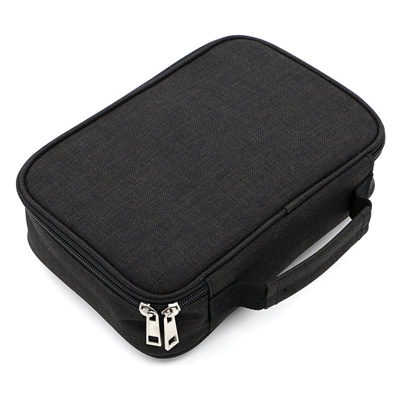BTSKY High Capacity Zipper Case MultiFunctional for Stationery and Pencil 72 Slots Colored Portable Bags With 2 Removable SleevesBlack - Image 2