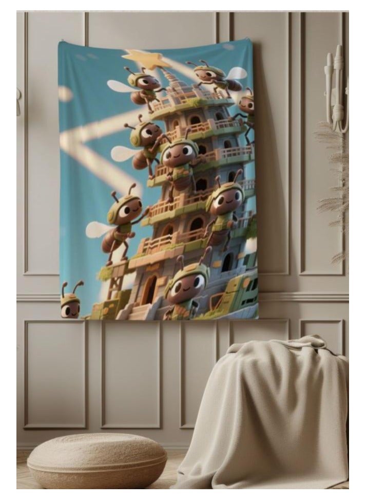 general Children's or student cartoon flannel thin blanket (warm and comfortable, suitable for sleep, games) 100cm*150cm - 522 - Image 4