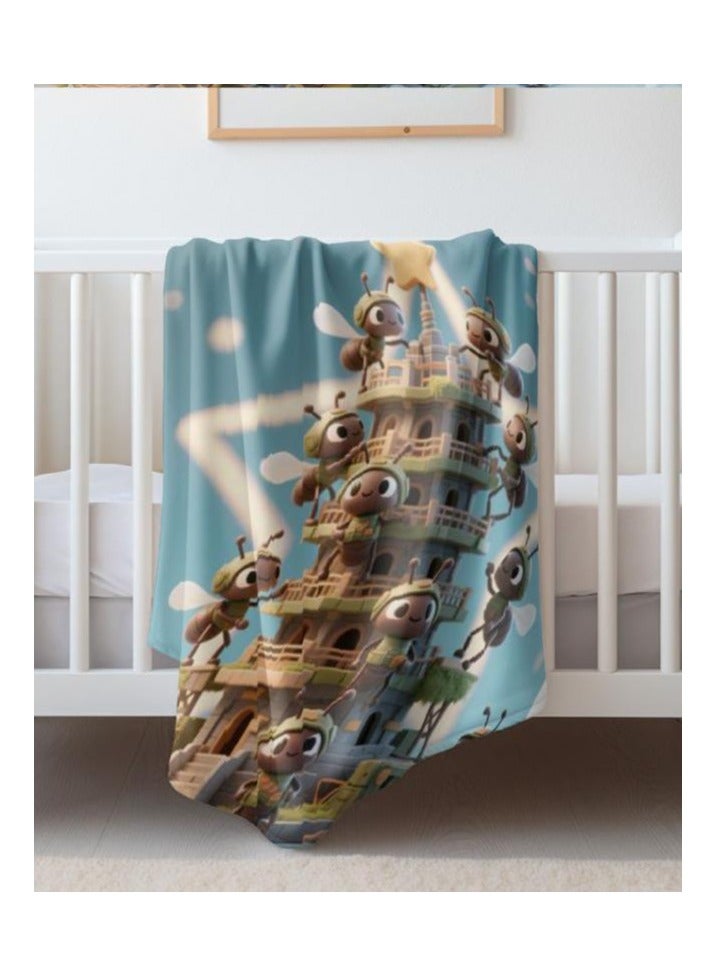 general Children's or student cartoon flannel thin blanket (warm and comfortable, suitable for sleep, games) 100cm*150cm - 522 - Image 5