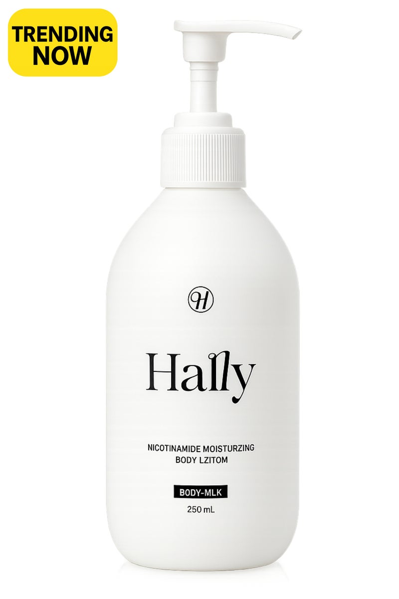 HALLY Pack of 2 Hally Body Milk 250ml Each Nicotinamide Moisturizing Body Lotion Skin Whitening Nourishing Hydrating For Dry Skin Women and Men - Image 2