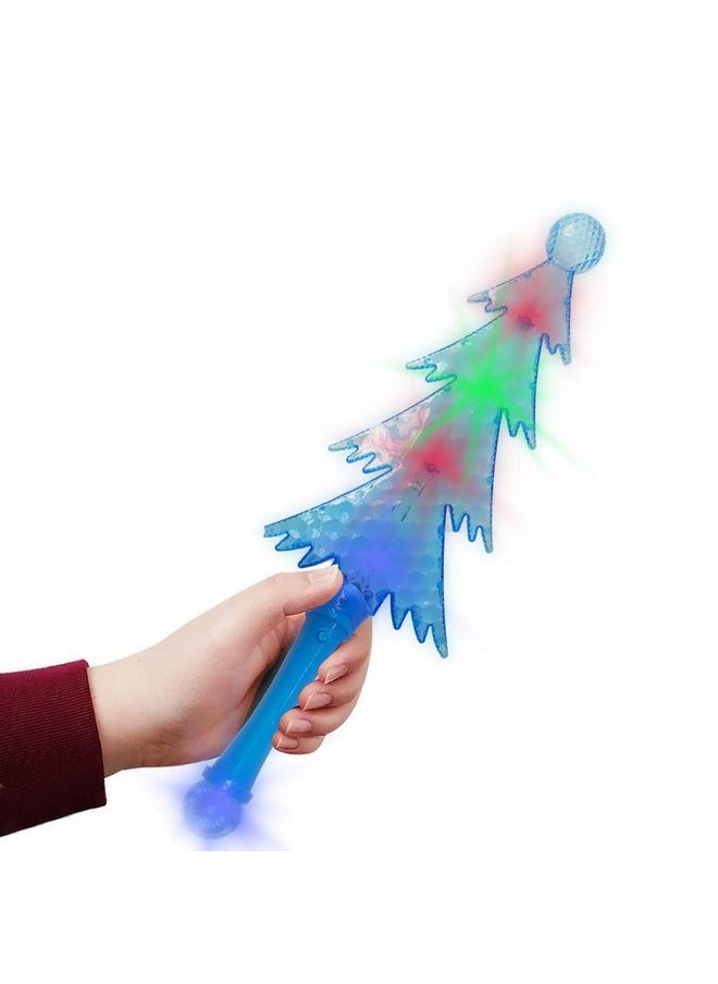 ArtCreativity ArtCreativity Christmas Light Up Wands for Kids - Set of 2 Magic Christmas Tree Glow Wands with Flashing LEDs, Batteries Included, Fun Christmas Tree Toy and Stocking Stuffer for Boys and Girls  - Image 4